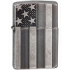  Zippo 28974 U.S. Flag Armor Antq Slvr Plate